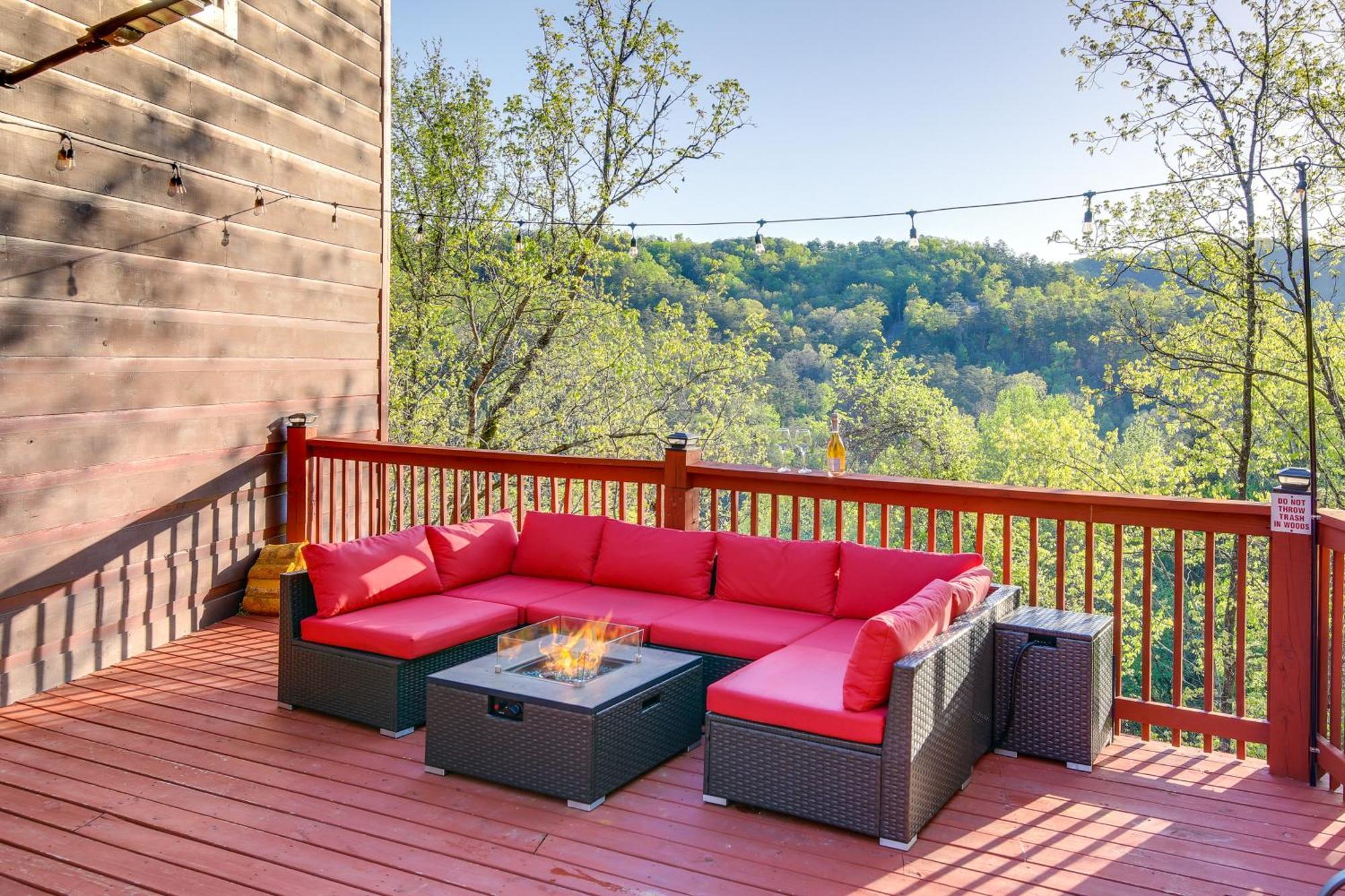 Pigeon Forge Cabin Sauna, Saltwater Pool And Views! セバービル エクステリア 写真
